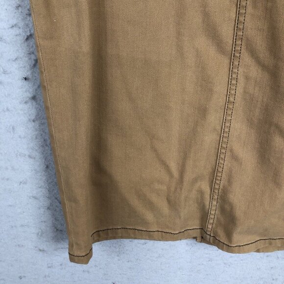 Ralph Lauren Jeans Co Denim Skirt Women 6 Brown Pencil Leather Buckle Western - Picture 8 of 16